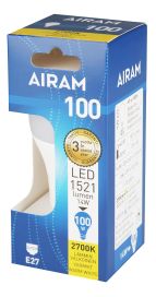(x) Airam LED E27 1521lm/2700k Maitolasi